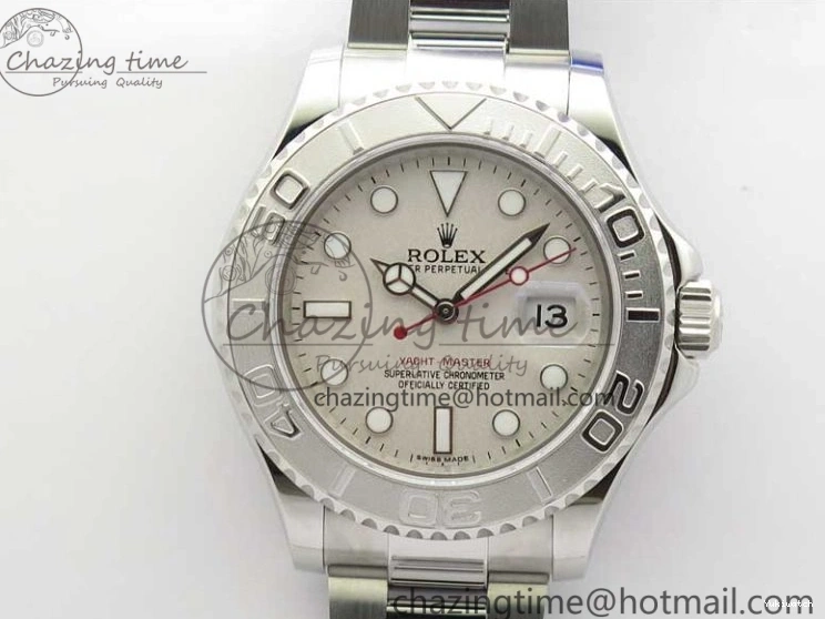 Dial Yacht-Master Silver Best SS SA3135 Edition Maker Bp on SS 116622 Bracelet 0501